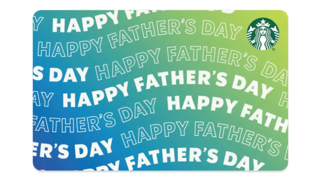 Starbucks Father's Day eGift Cards