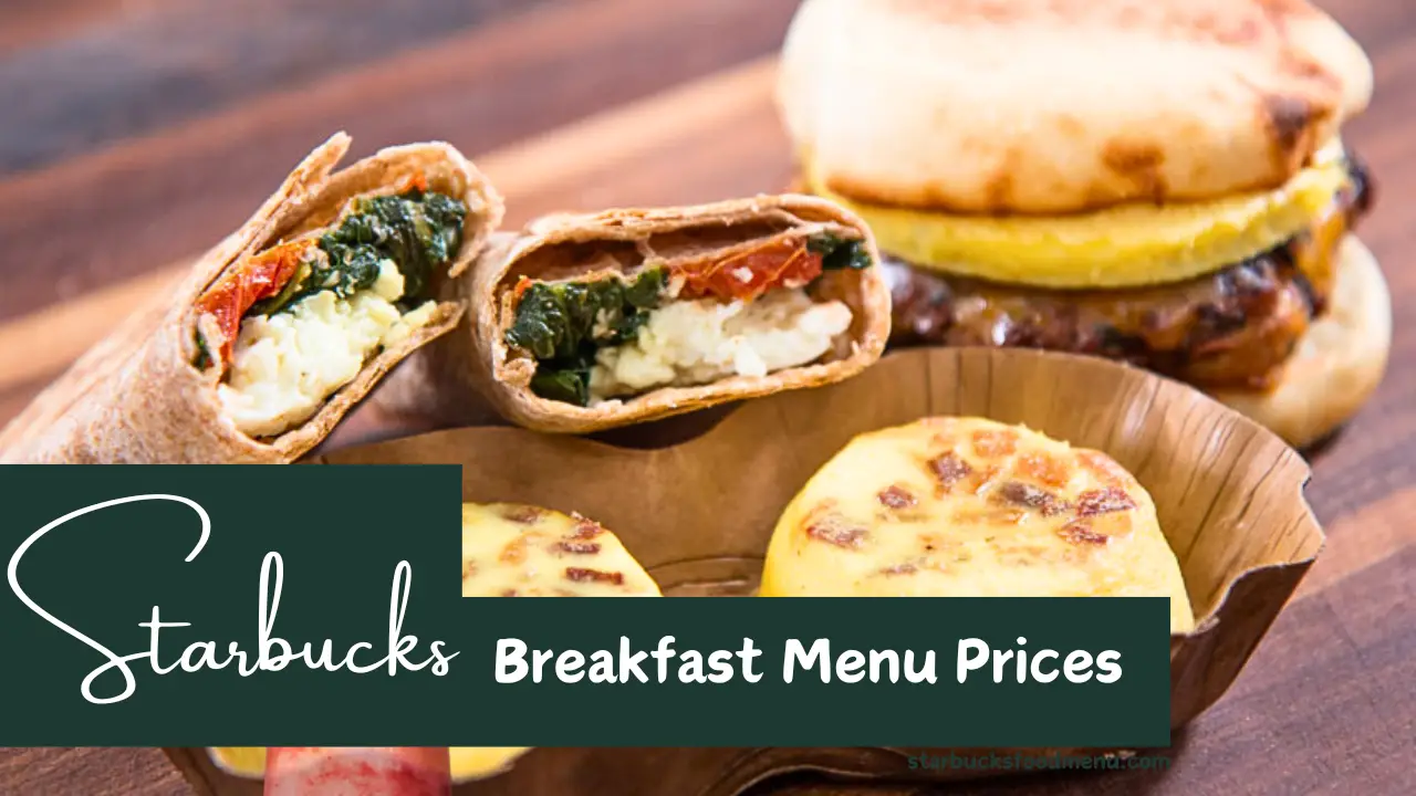 Starbucks Breakfast Menu with Prices