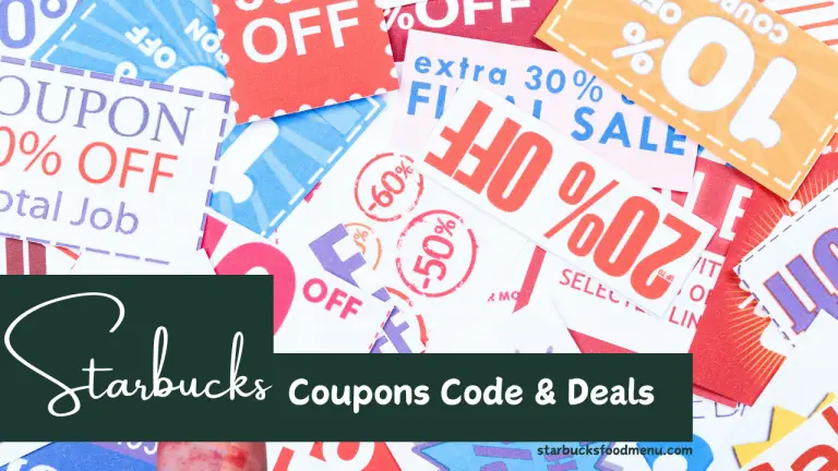 Starbucks Coupons Code & Special Deals