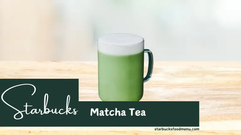 Starbucks Matcha Tea Price & Calories
