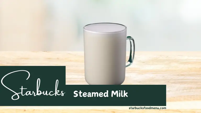 Starbucks Steamed Milk Price & Calories