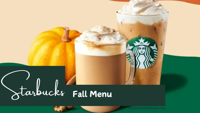 Starbucks Fall Menu Items