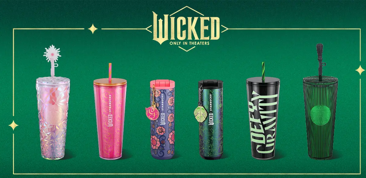 Starbucks Wicked-Themed Merchandise