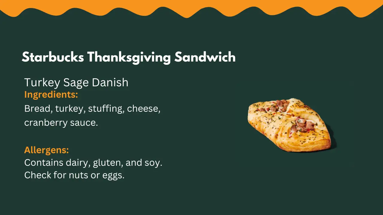 Starbucks Thanksgiving turkey Sandwich